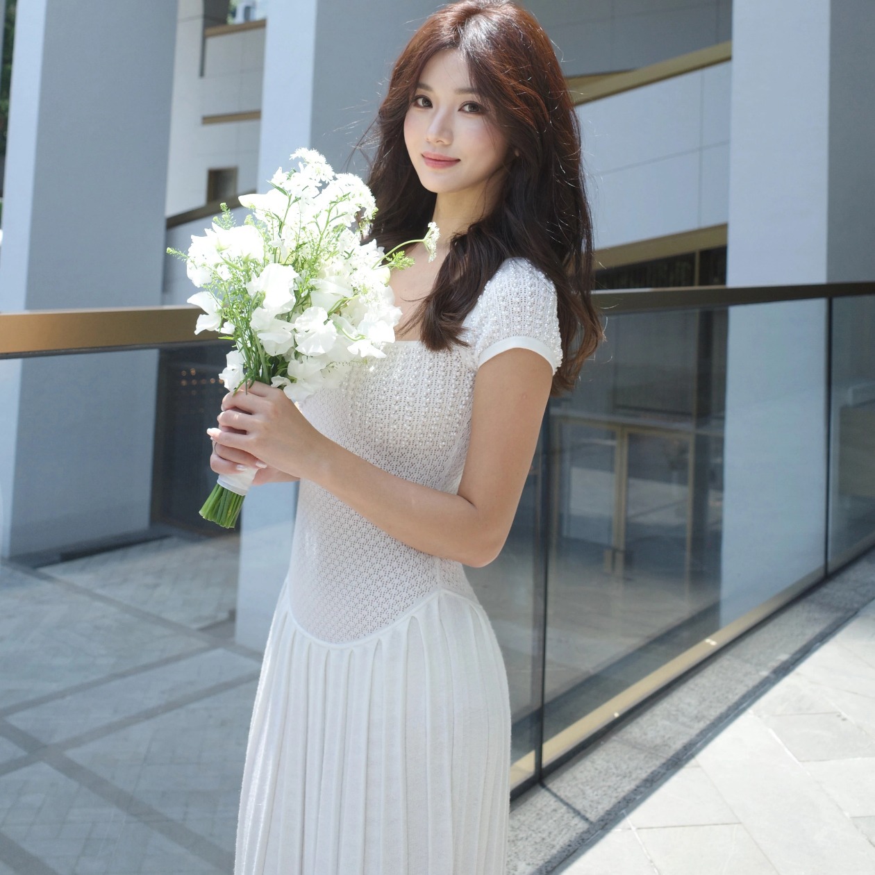 elegant-slimming-vacation-dress-pearl-knitted-dress-drape-dress_4 Elegant Slimming Vacation Dress Pearl Knitted Dress Drape Dress