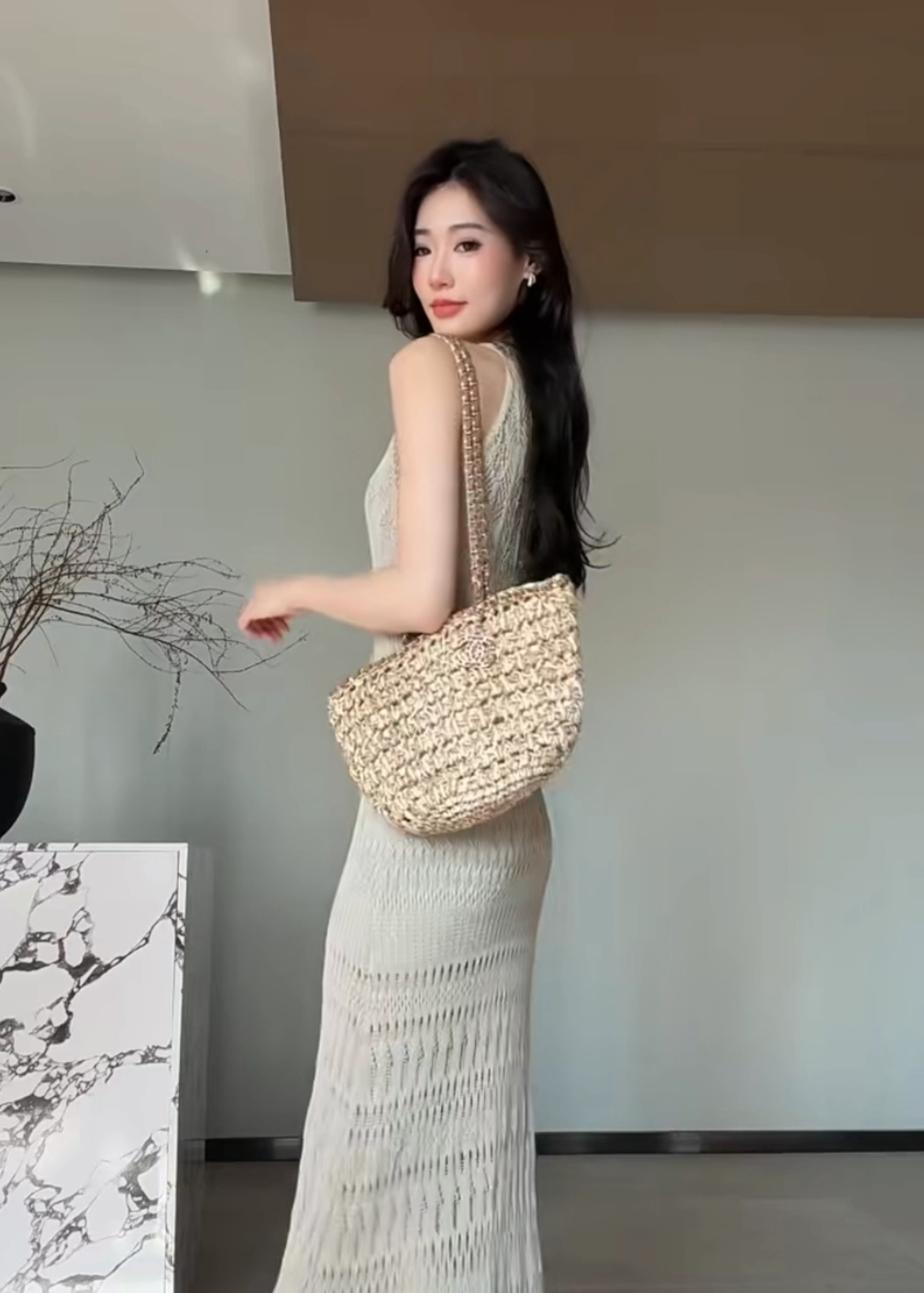 jijinqi-summer-round-neck-sleeveless-off-shoulder-dress-with-slit-and-cutout-design-casual-elegant-slimming-long-dress_3 JIJINQI Summer Round Neck Sleeveless Off-Shoulder Dress with Slit and Cutout Design Casual Elegant Slimming Long Dress