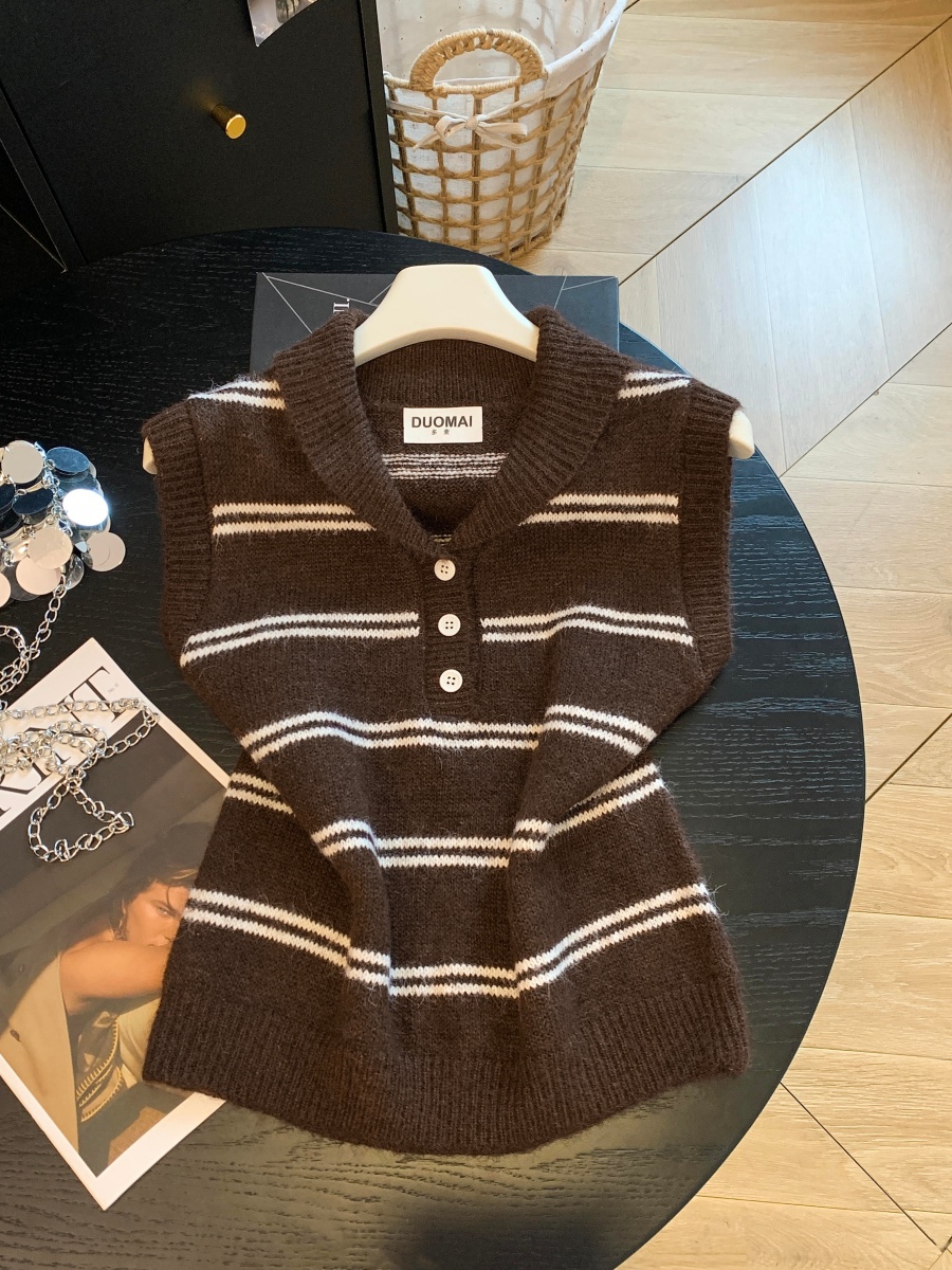 korean-minimalist-striped-collar-single-button-knit-vest-style-5a5c3b_3 Korean Minimalist Striped Collar Single Button Knit Vest - Style 5a5c3b
