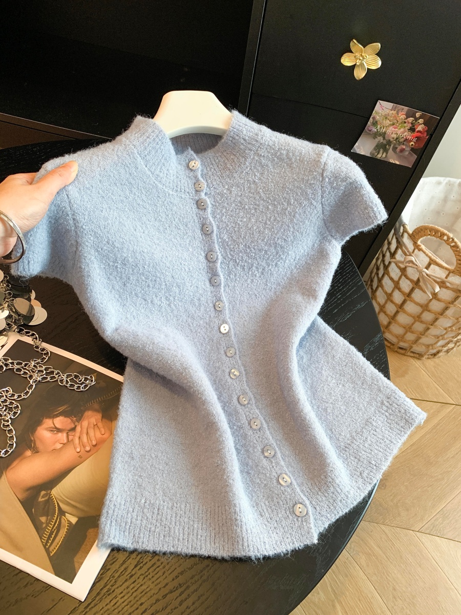korean-style-round-neck-short-sleeve-knit-cardigan-women-fall-loose-slimming-pullover-style-a45e4b_1 Korean Style Round Neck Short Sleeve Knit Cardigan Women Fall Loose Slimming Pullover - Style a45e4b