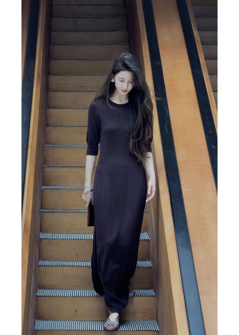 slimming-silk-blend-knit-dress-for-women Slimming Silk Blend Knit Dress for Women
