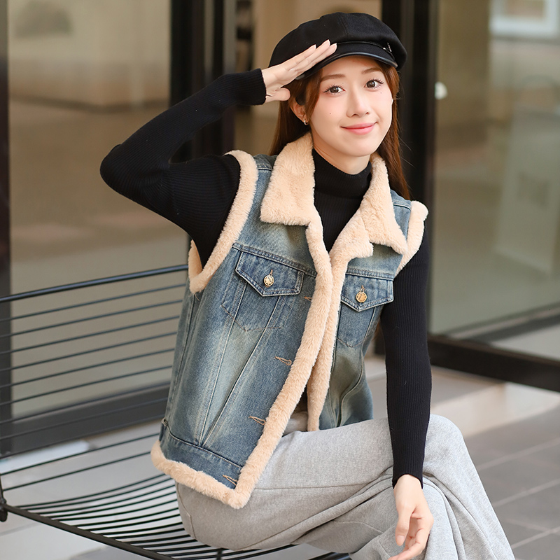 thick-warm-korean-style-loose-fit-denim-cotton-padded-vest_1 Thick Warm Korean Style Loose Fit Denim Cotton Padded Vest