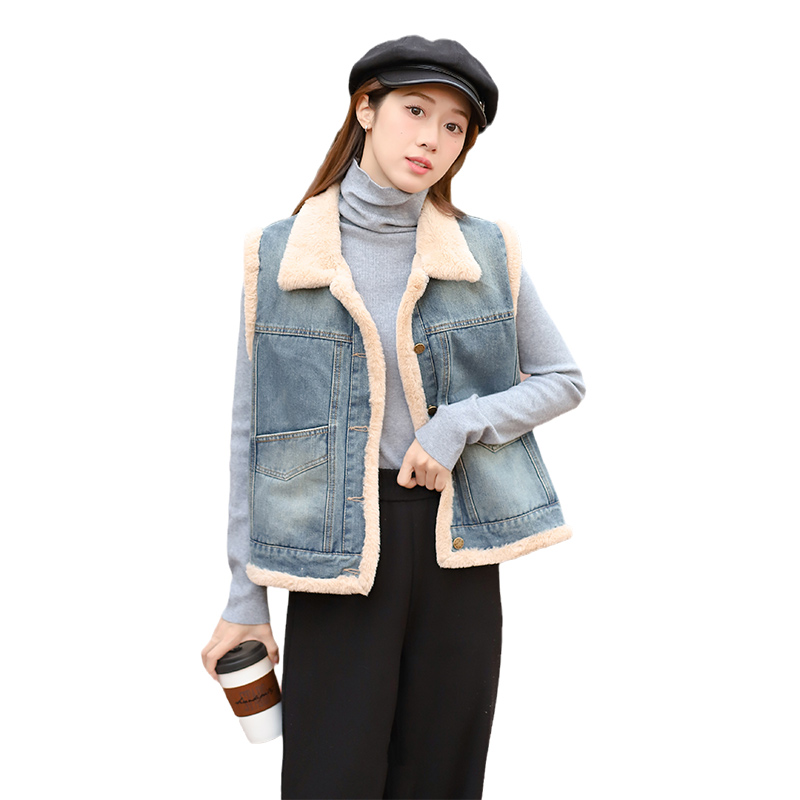 womens-thick-warm-korean-style-loose-fit-denim-padded-vest_4 Women's Thick Warm Korean Style Loose Fit Denim Padded Vest