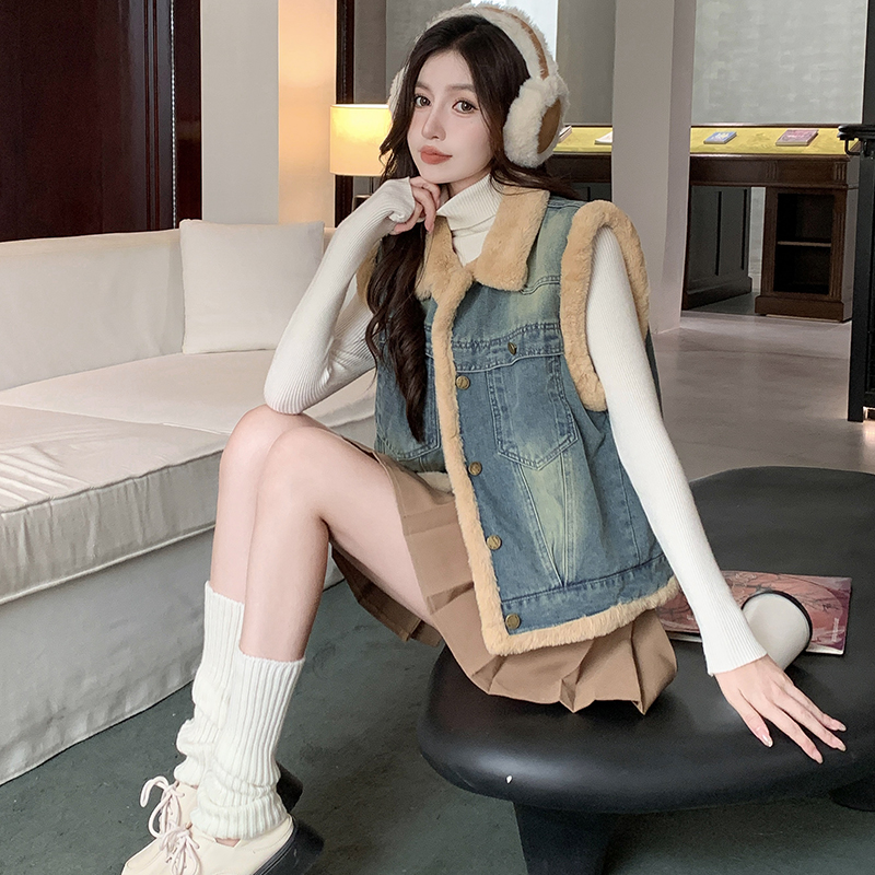 womens-thick-warm-loose-korean-style-denim-vest_2 Women's Thick Warm Loose Korean Style Denim Vest