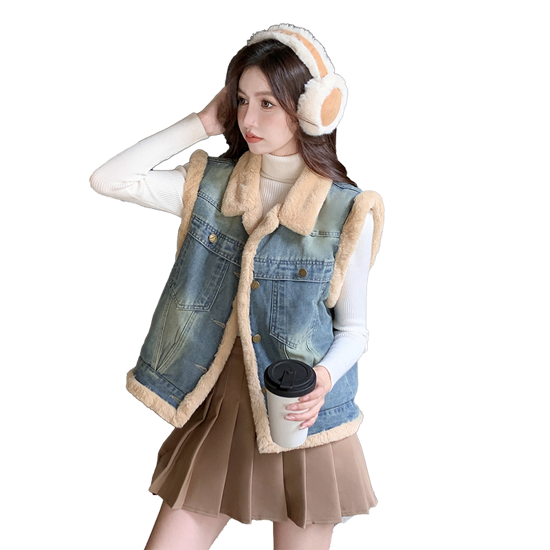 womens-thick-warm-loose-korean-style-denim-vest_4 Women's Thick Warm Loose Korean Style Denim Vest